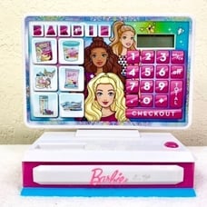 Barbie Edition Cashier Talking Animated Cash Register Play Toy Battery Powered
