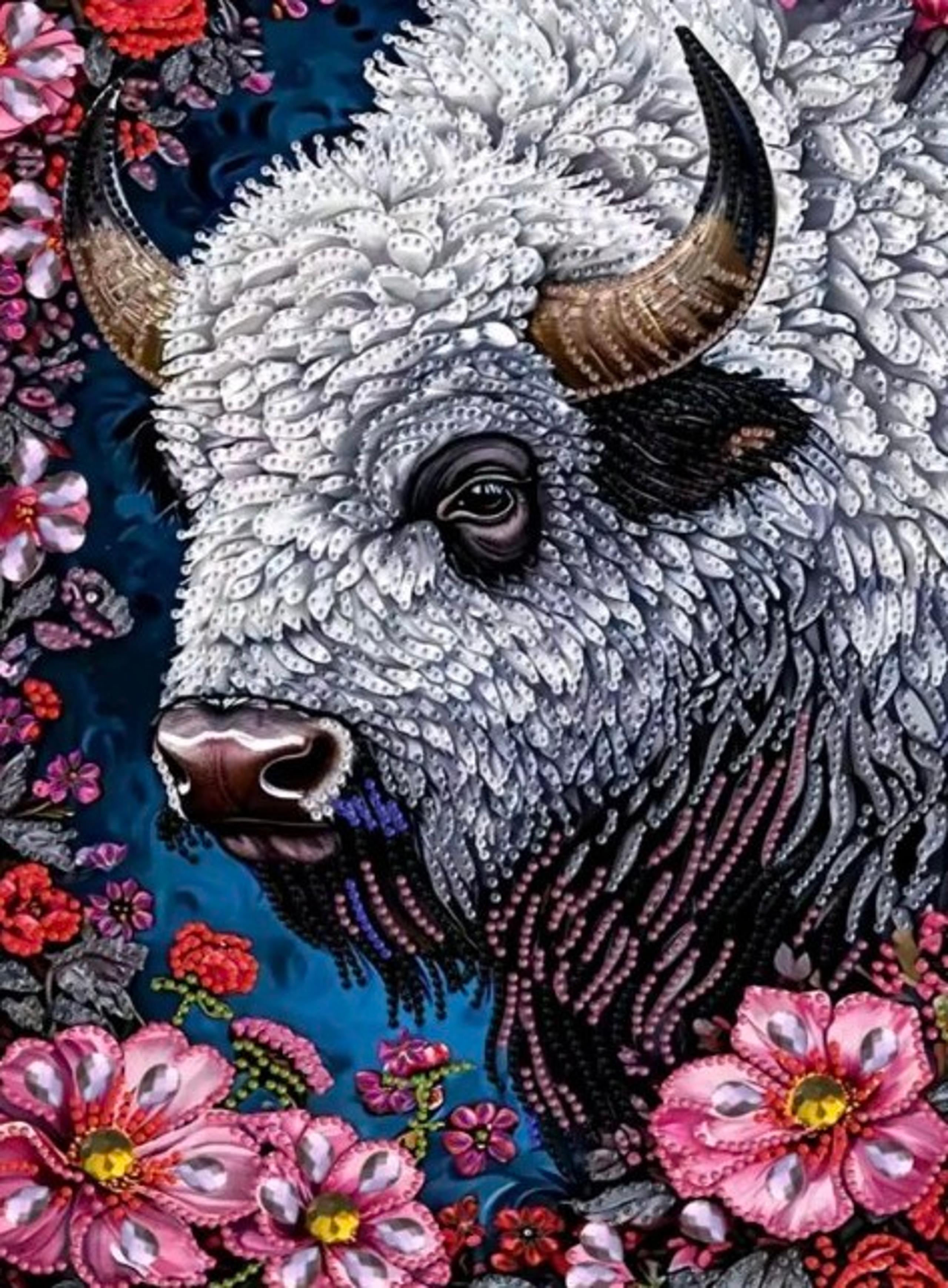 Diamond Art Painting DIY Kit - Beautiful Spiritual Sacred White Buffalo