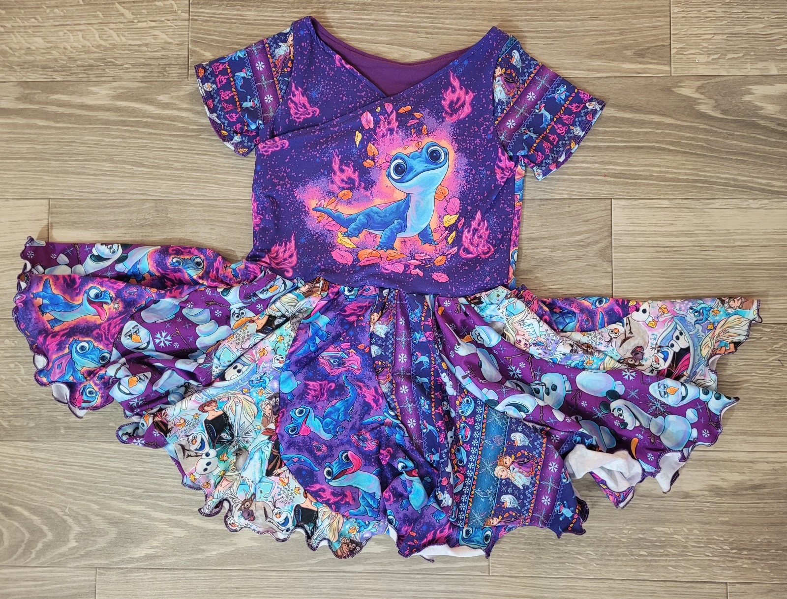 Custom Fire Lizard Dress