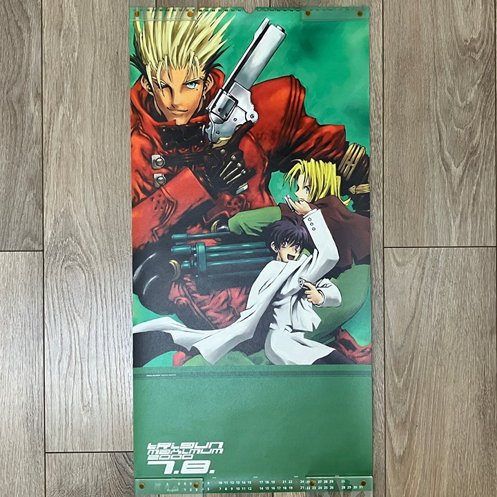 Vintage Trigun Maximum Vash Meryl Milly Young King OURS 2000 Calendar Poster