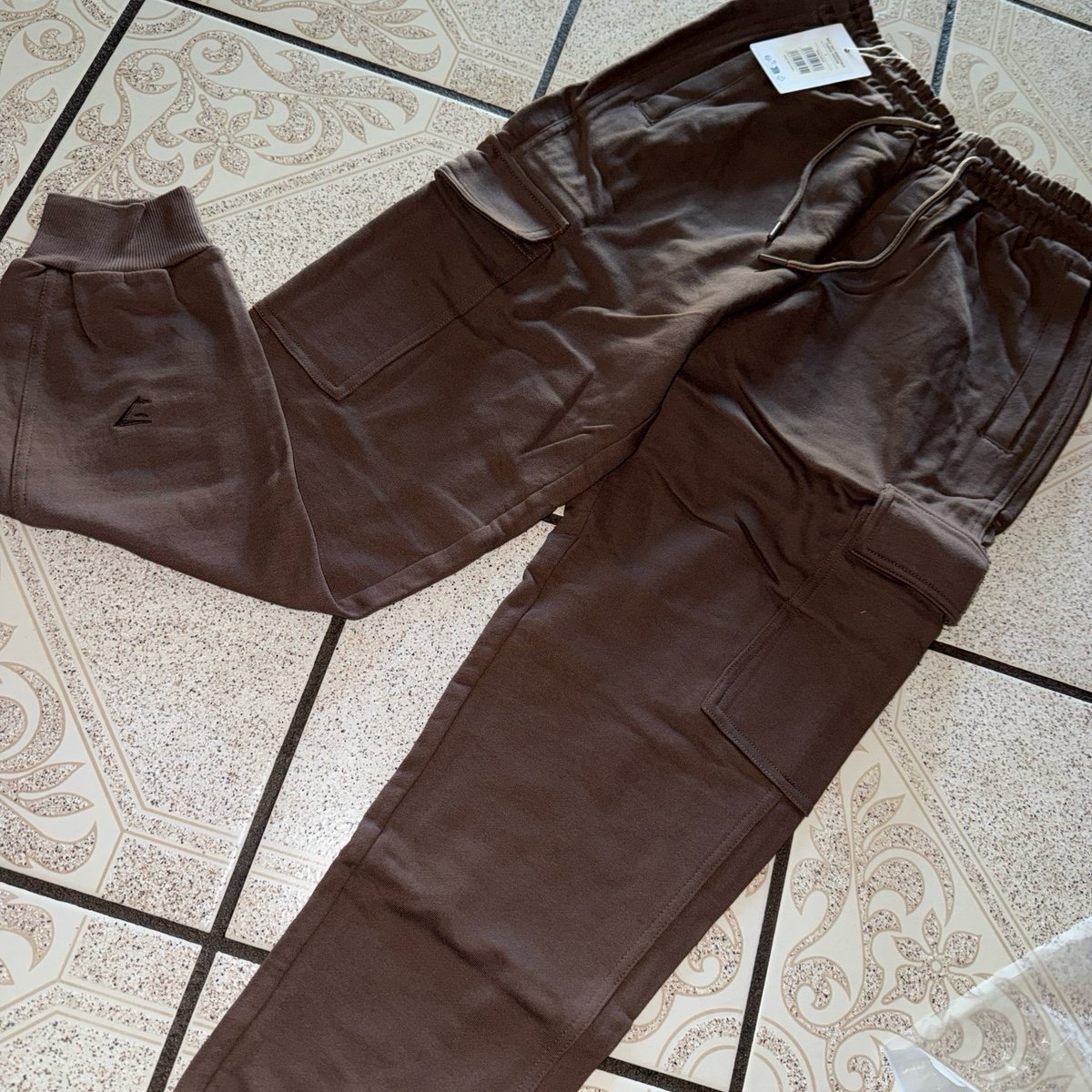 Gymshark Rest Day Essentials Cargo Jogger Small in Penny Brown