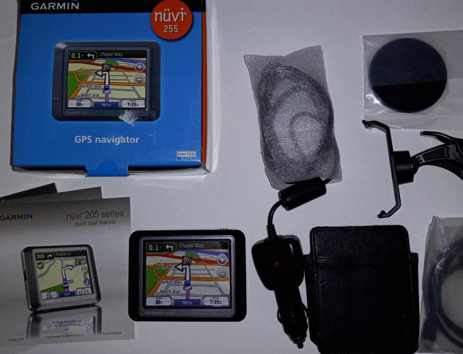 NEW! Garmin Nuvi 255 GPS Navigation System + Accessories