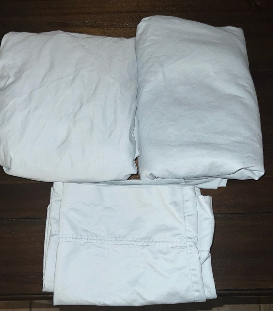 Charter Club Aqua Blue 100% Cotton Queen Sheet Set