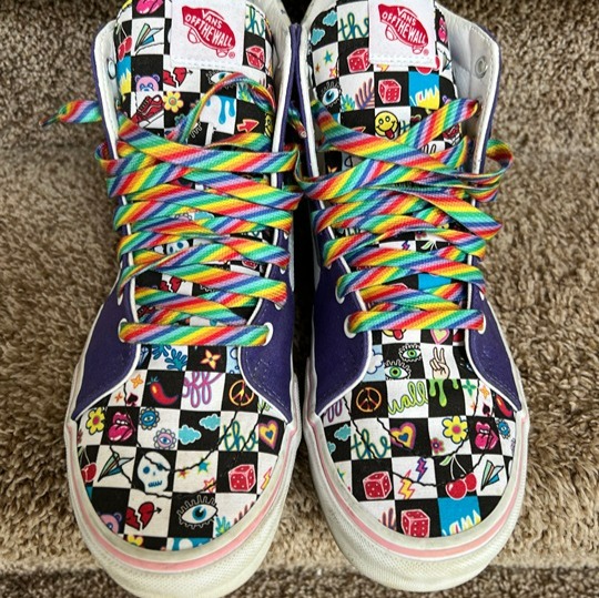 Vans High-Cut Unisex Multi-Printed Canvas Sneakers 721454