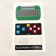Electronic football game vintage toy 1980s