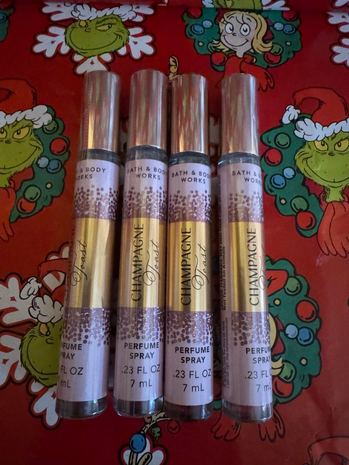 Bath & Body Works Champagne Toast Perfume Spray Set (4 pcs) NEW