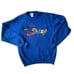 Walt Disney World Vintage Blue Sweater Fleece Lined Sweatshirt SZ M