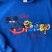 Walt Disney World Vintage Blue Sweater Fleece Lined Sweatshirt SZ M