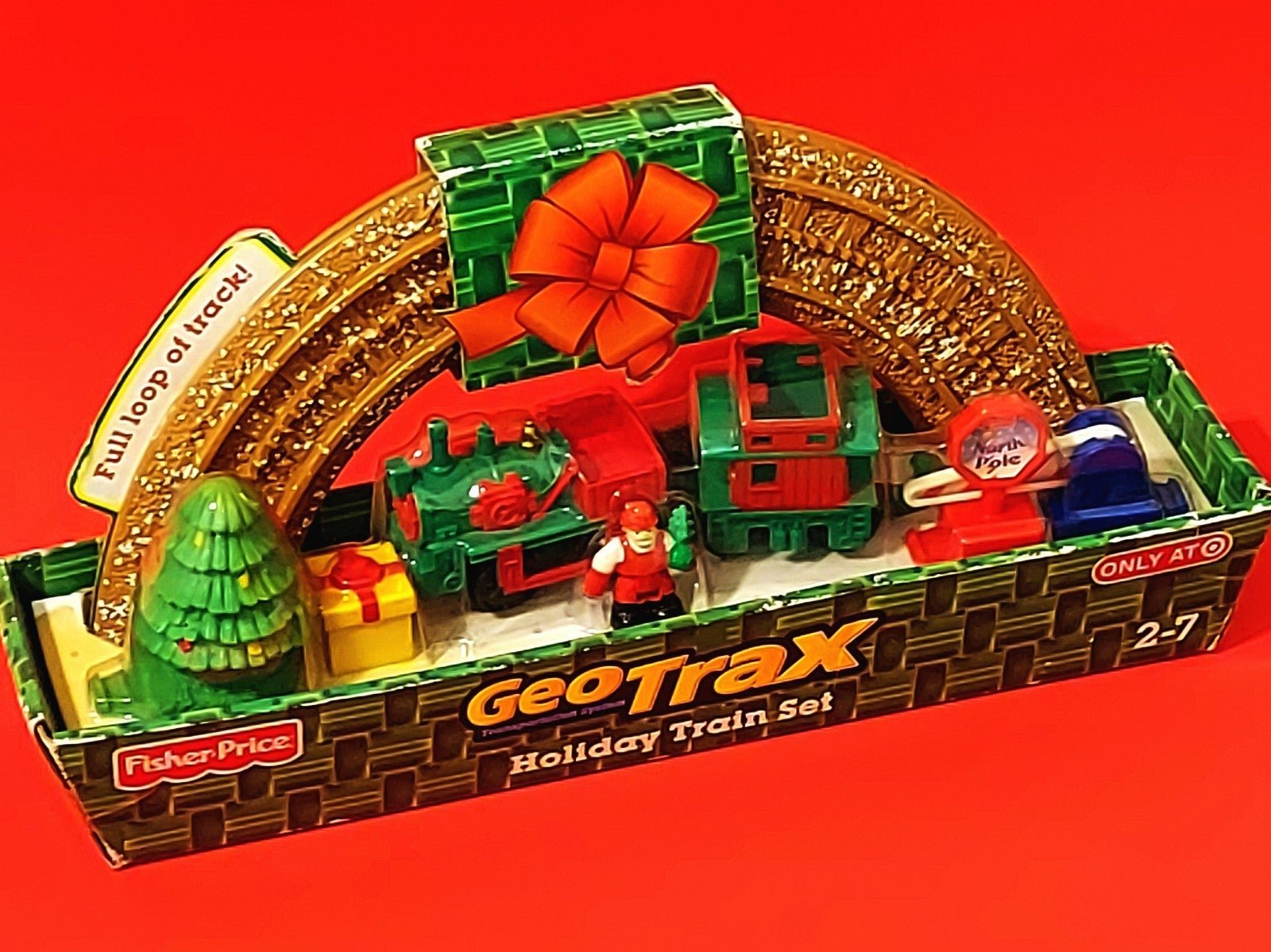 Fisher Price Geo Trax CHRISTMAS HOLIDAY TRAIN SET COLLECTIBLE TOY GIFT