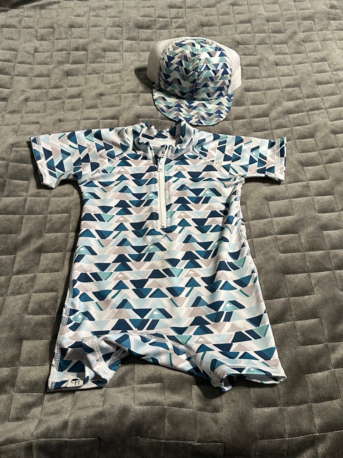 George hats triangle sunsuit and hat