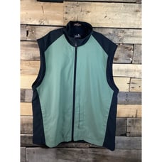 Ashworth Weather Systems Water Resistance Vest Green And Black Size Medium