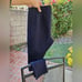 PIERRE BALMAIN Women's Moto Leggings Tight Dark Navy Mid Rise Mesh Yoga