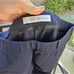 PIERRE BALMAIN Women's Moto Leggings Tight Dark Navy Mid Rise Mesh Yoga