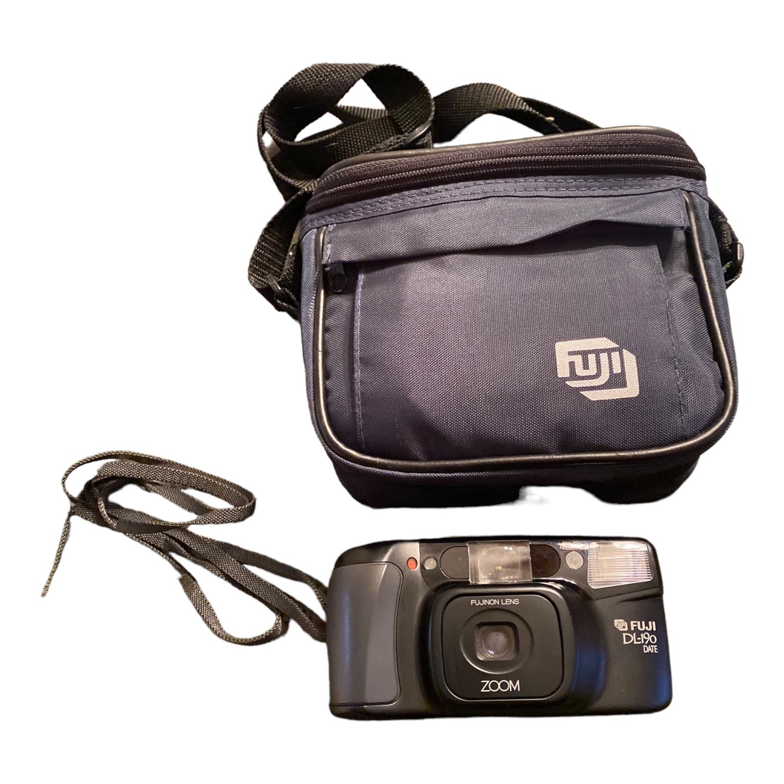 Fuji DL-190 date Zoom 35mm Film Camera with carrying bag