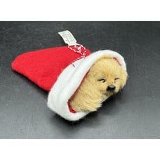 Rare Hallmark Christmas Tree Ornament SLOTH In Stocking Plush New! -21D