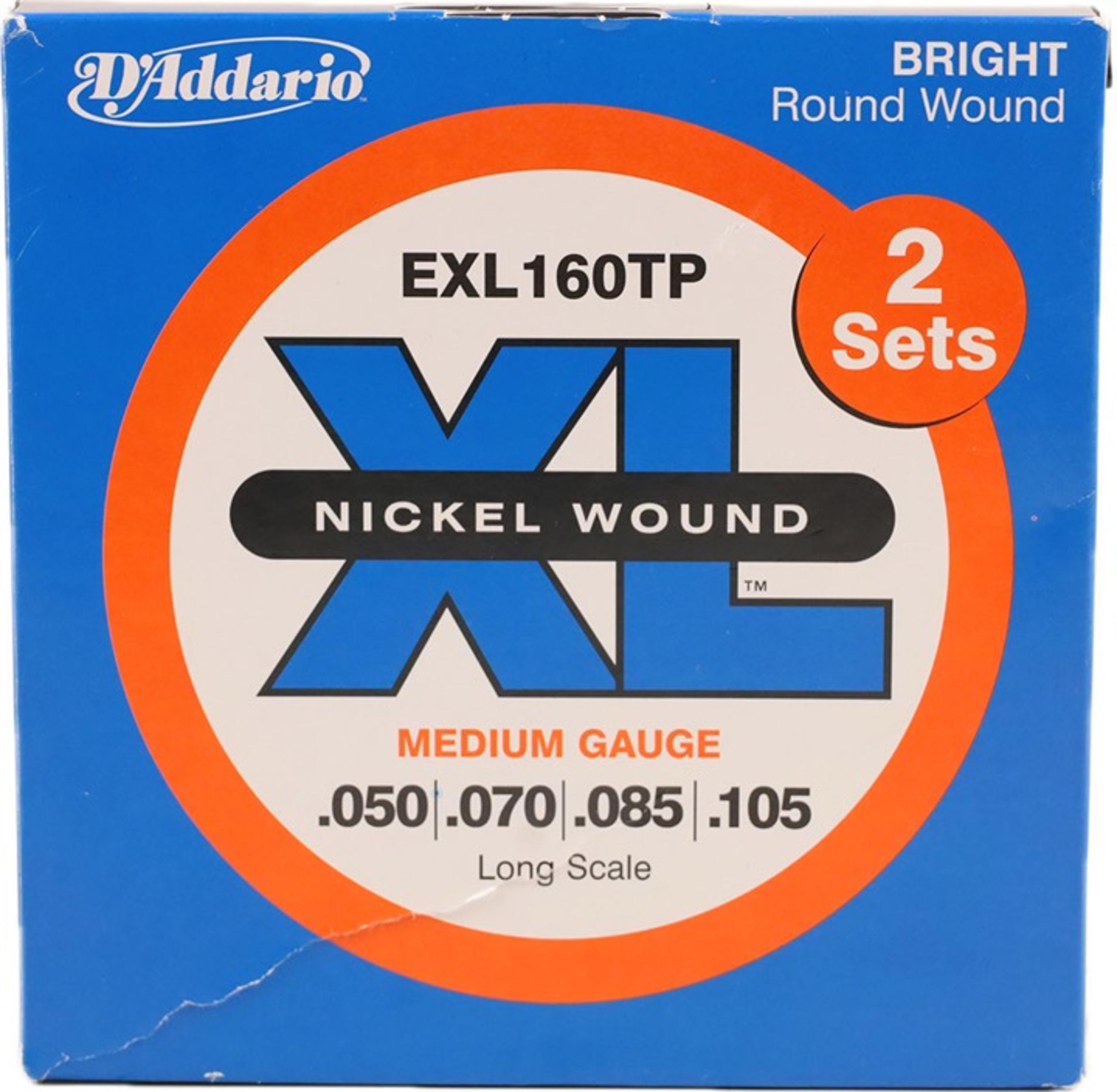 D'Addario Bass Strings EXL160TP Long Scale Gauge .050 - .105 (2 Full Sets)