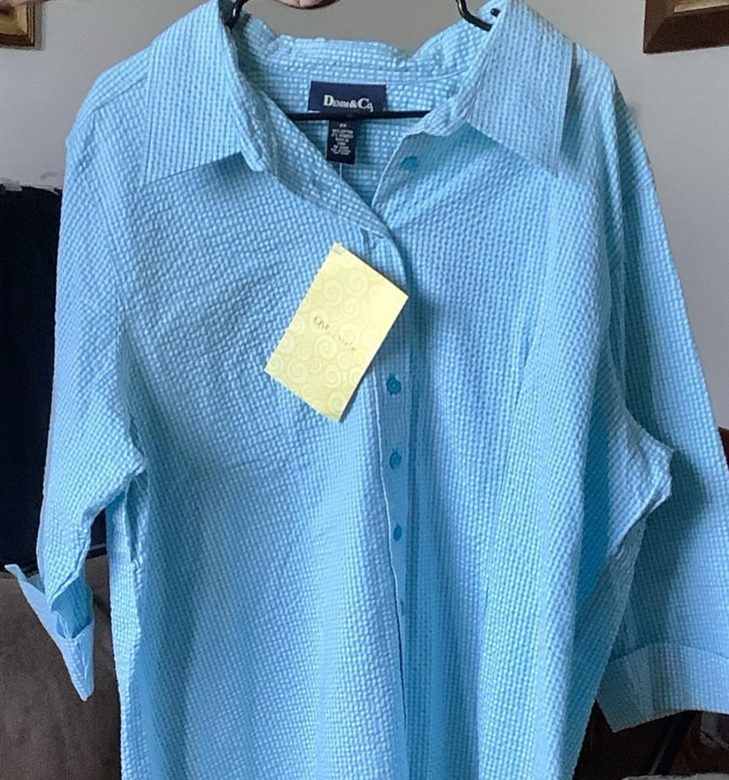 Women’s button down shirt Denim &Co. 2X NWT