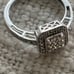 Ring white gold 10k