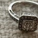 Ring white gold 10k