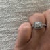 Ring white gold 10k