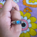 Thick band Moonstone Ring