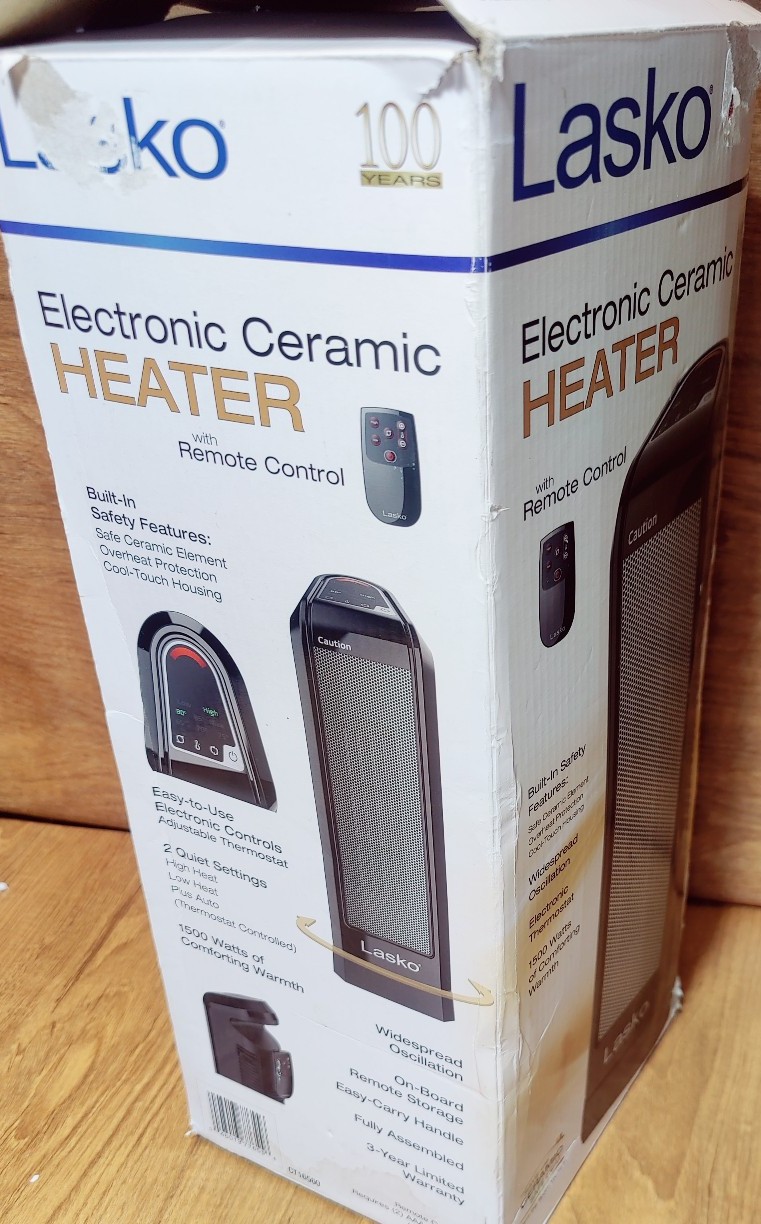 Heater Lasko CT16560 Electronic Ceramic Heater with Remote Control