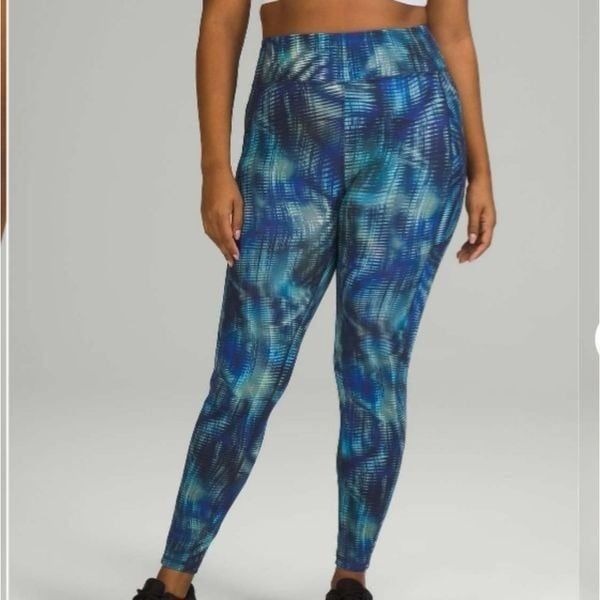NWT Lululemon Invigorate High-Rise Tight 28 Shapeshifter Flux Blue Multi