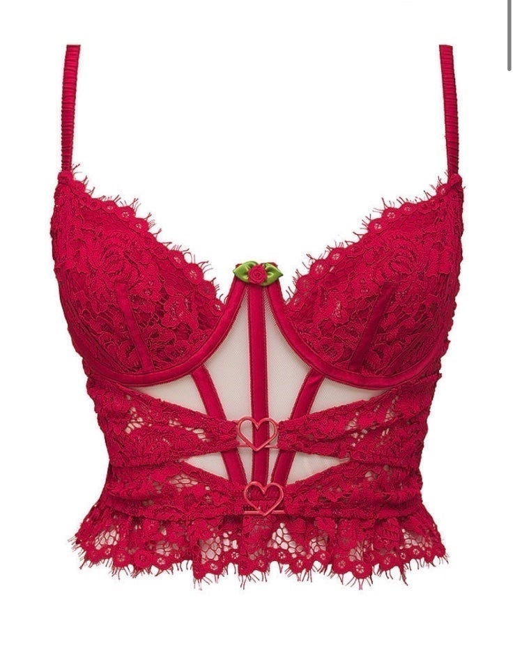 for love and lemons Rose Lace Bustier nwt size small