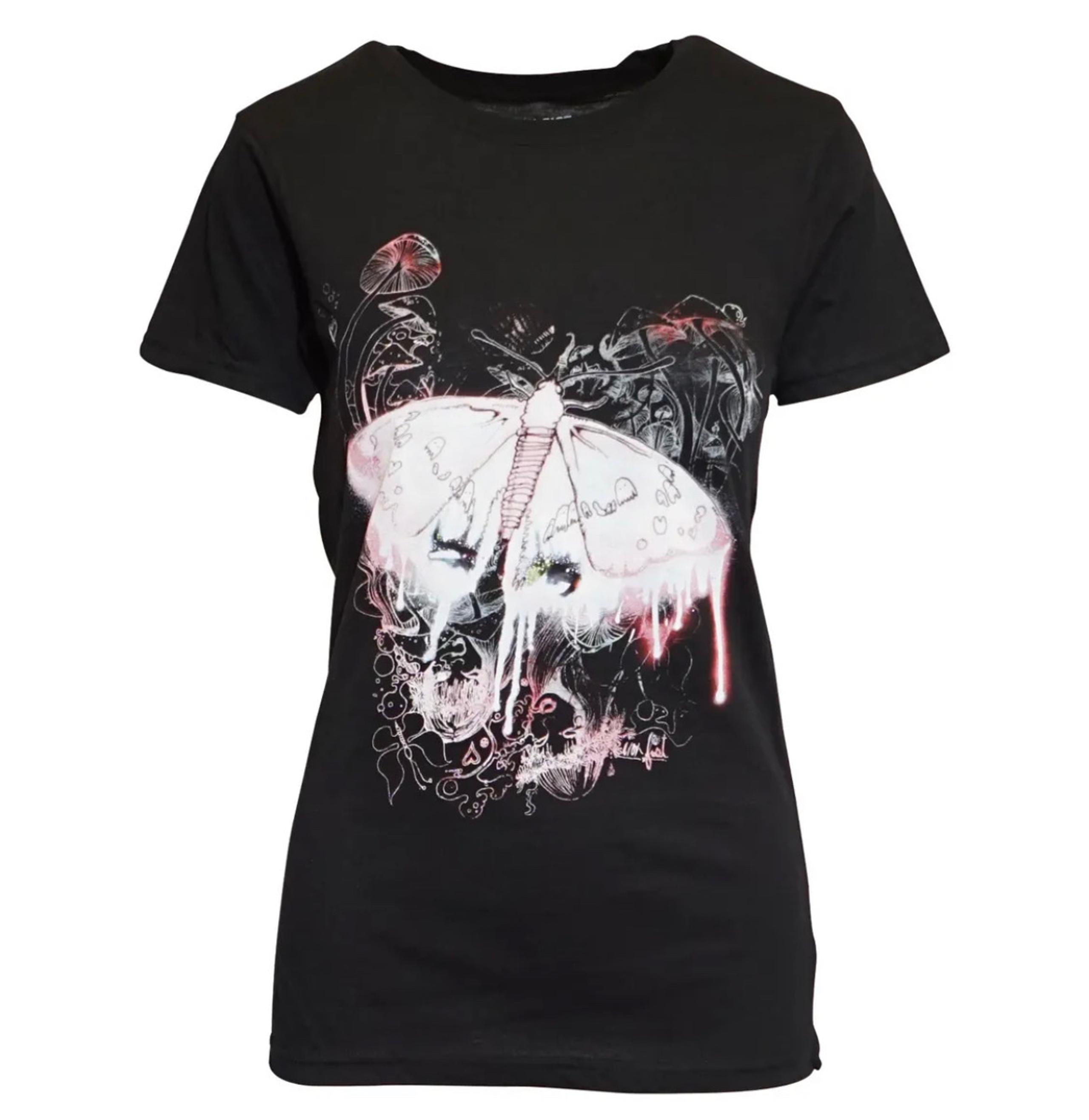 Iron Fist Butterfly Butter Fly Monarch Moth Kisses Tattoo T Tee Shirt Top