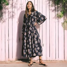 Ciao Lucia Terina Midi Dress in Bomba Print Size Medium