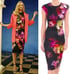 Ted Baker Catina Floral Print Midi Sheath Pencil Bodycon Dress Stretchy Black 8