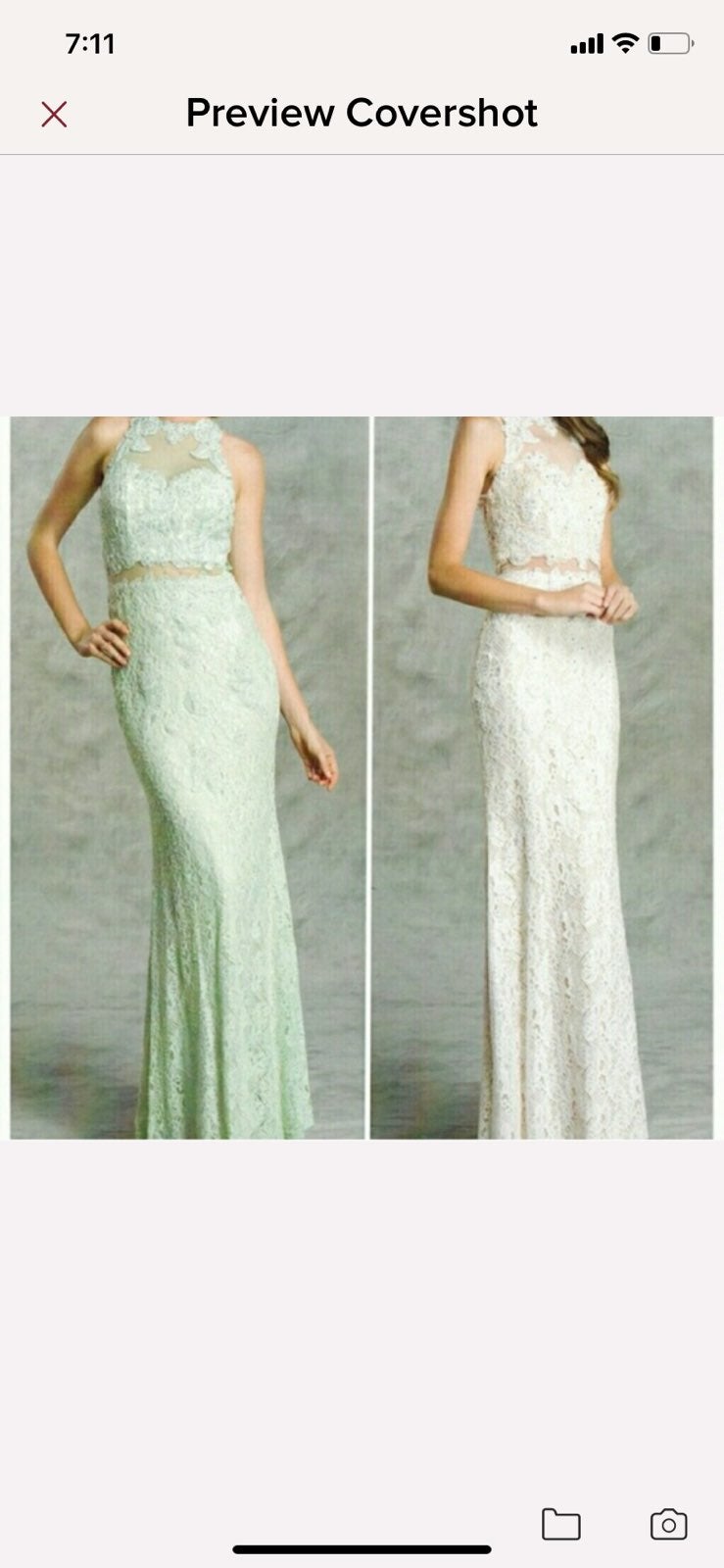 Aspeed Mint lace Prom/ Formal Dress