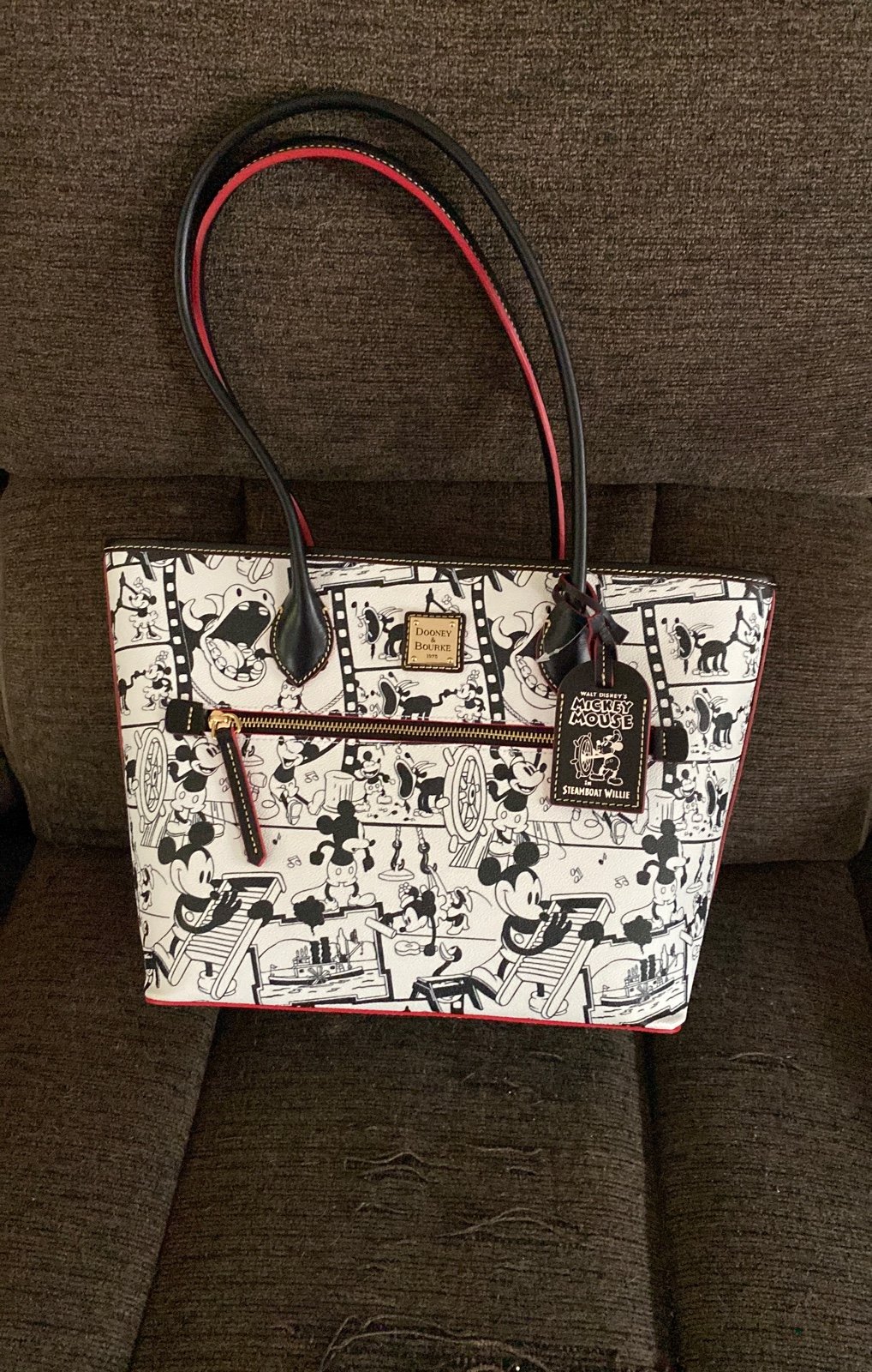 Mickey Mouse in Steamboat Willie Dooney & Bourke Tote Bag