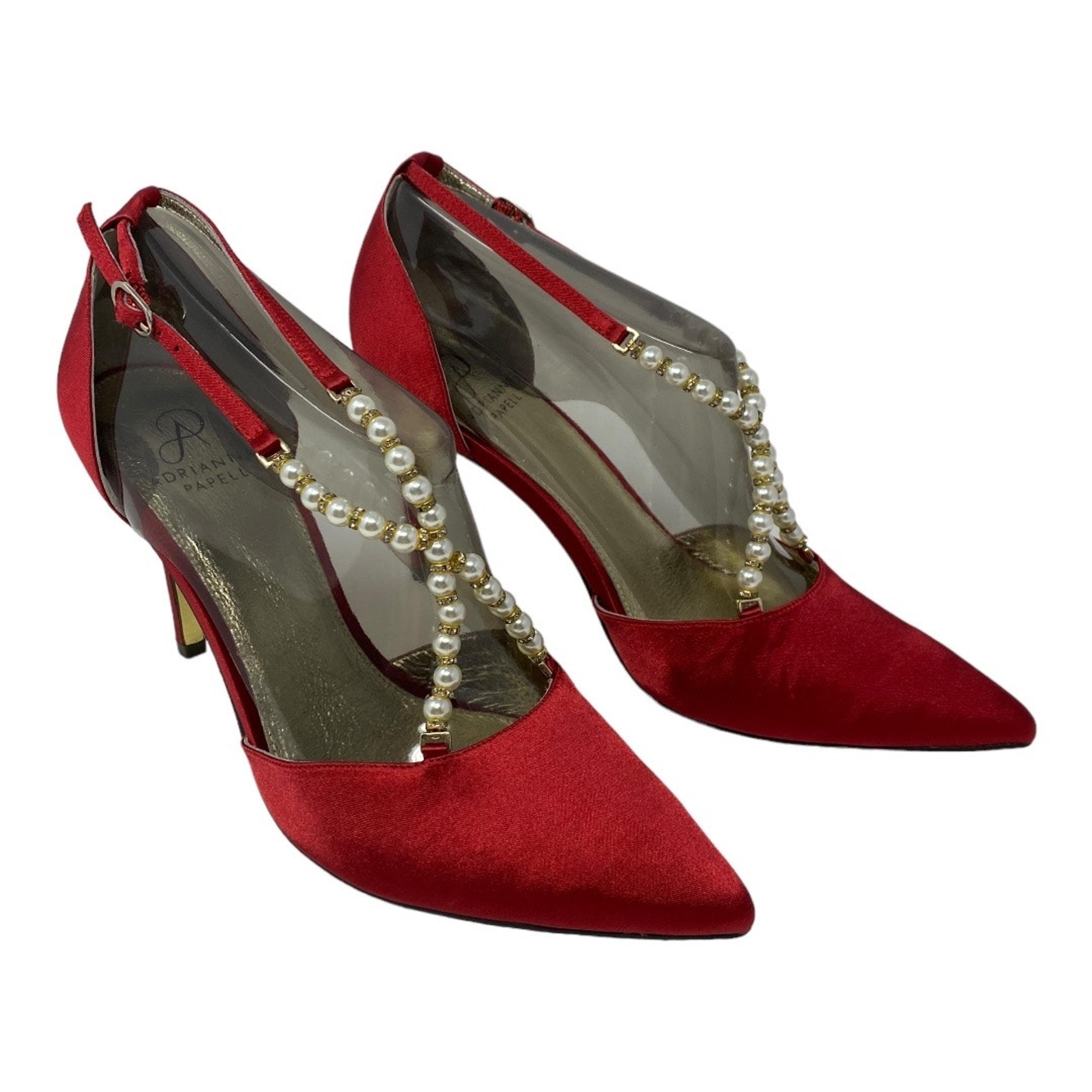 Adrianna Papell Women's Size 10 Aurora Pumps Red High Heel Shoes New in Box