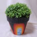 Handpainted flowerpot Space Rainbow