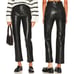 AGOLDE 90s Pinch Waist Recycled Leather Pants Detox Black Straight Leg NEW Sz 32