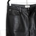AGOLDE 90s Pinch Waist Recycled Leather Pants Detox Black Straight Leg NEW Sz 32