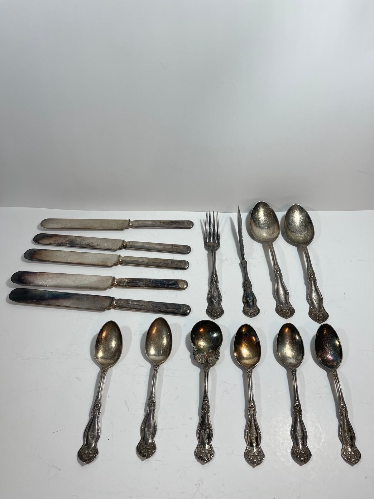 Vintage Rogers Bros Silverware WM Roger and Son AA Monogram A