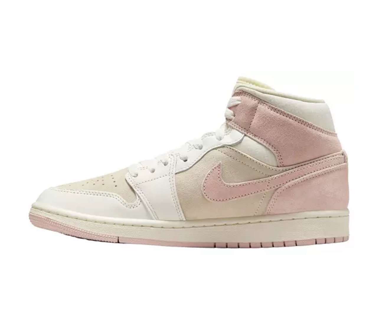 Nike Women's Air Jordan 1 AJ1 Mid SE Coconut Milk Legend Pink Shoes Size8