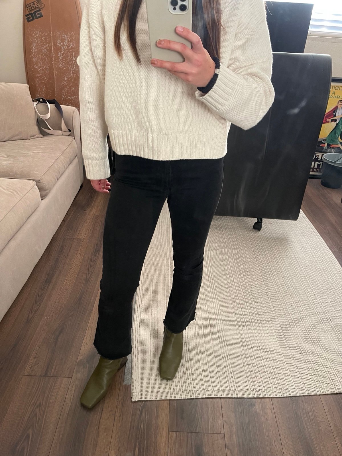 Mother Jeans The Hustler Ankle Fray
