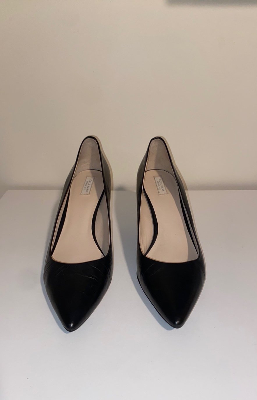 Cole Haan Black Leather Pumps