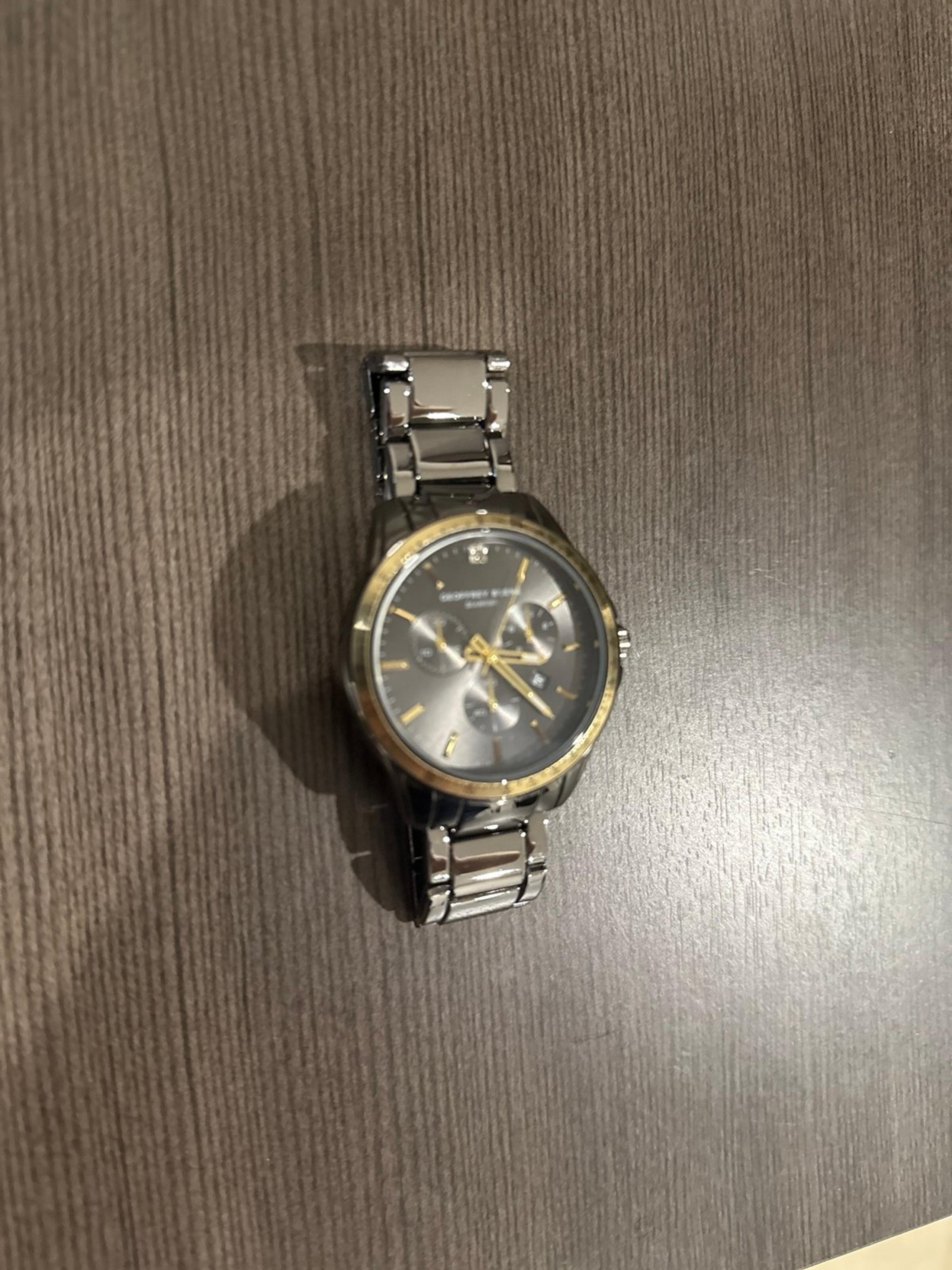 Geoffrey Beene Diamond Tachymeter Men’s Watch -Like New Condition