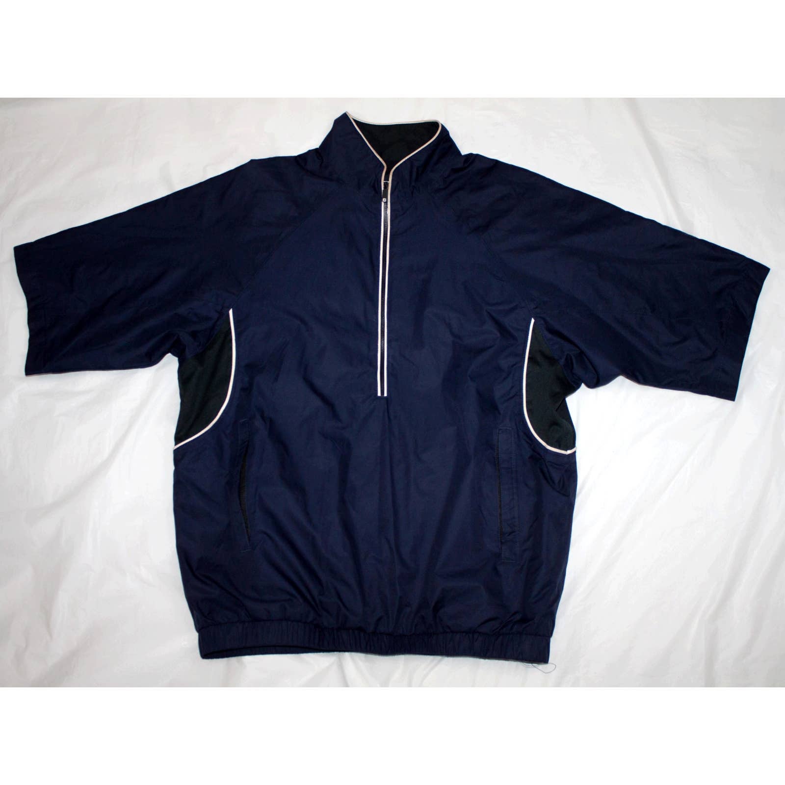Footjoy Dryjoys Tour Collection Short Sleeve 1/4 Zip Pullover Jacket Size Small