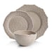 Laurie Gates Madeira Heritage 3-Piece Place Setting #7105 - Taupe