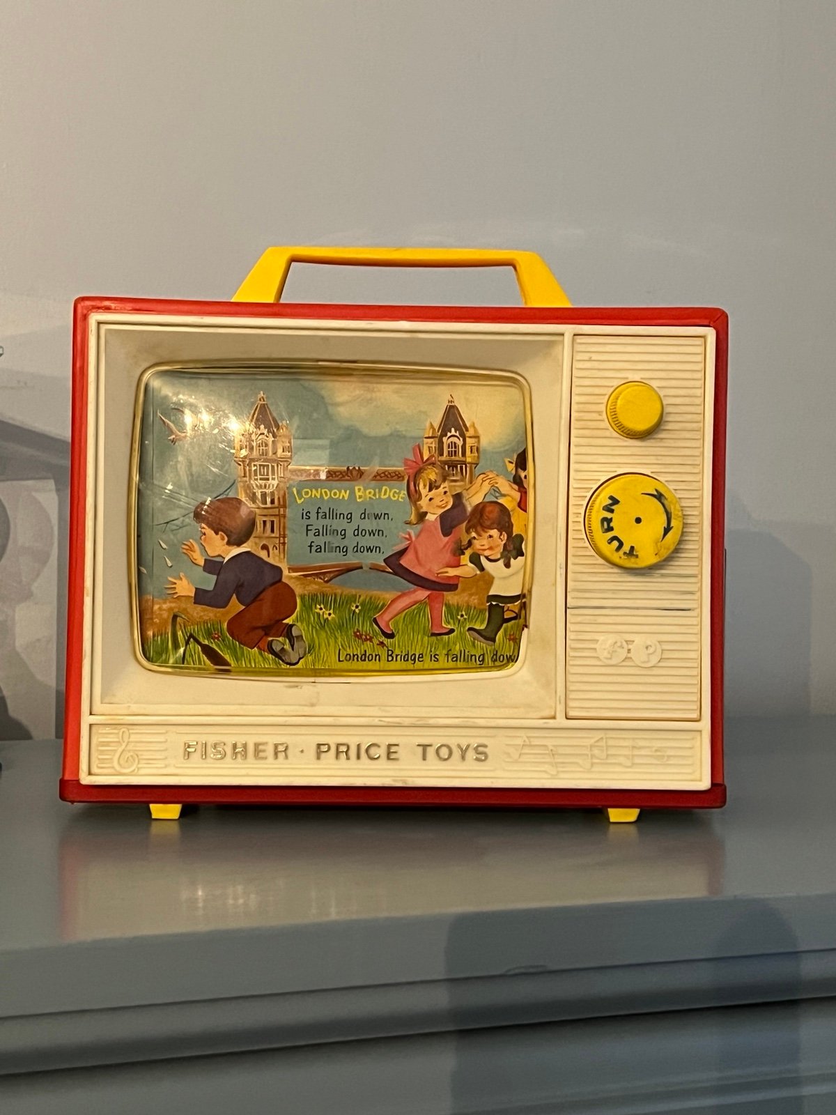 VINTAGE FISHER PRICE TV TOY