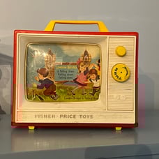 VINTAGE FISHER PRICE TV TOY