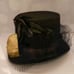 Gold skull and lace hat