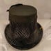 Gold skull and lace hat