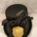Gold skull and lace hat