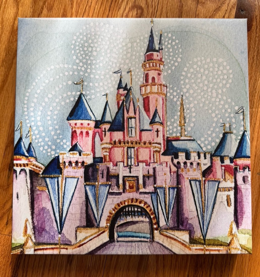 Disneyland Castle Canvas Print